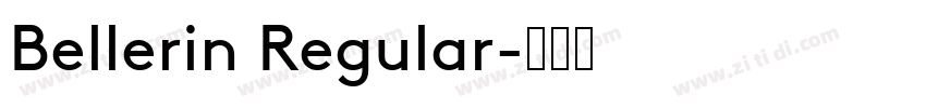 Bellerin Regular字体转换